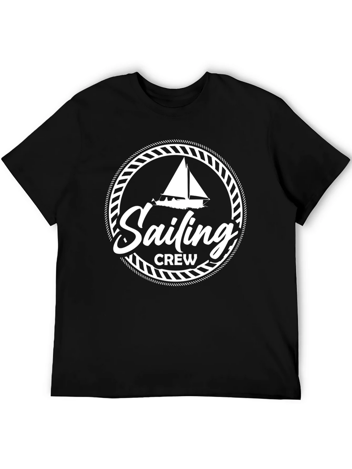 Sailing Crew Graphic Black T-Shirt product image 5