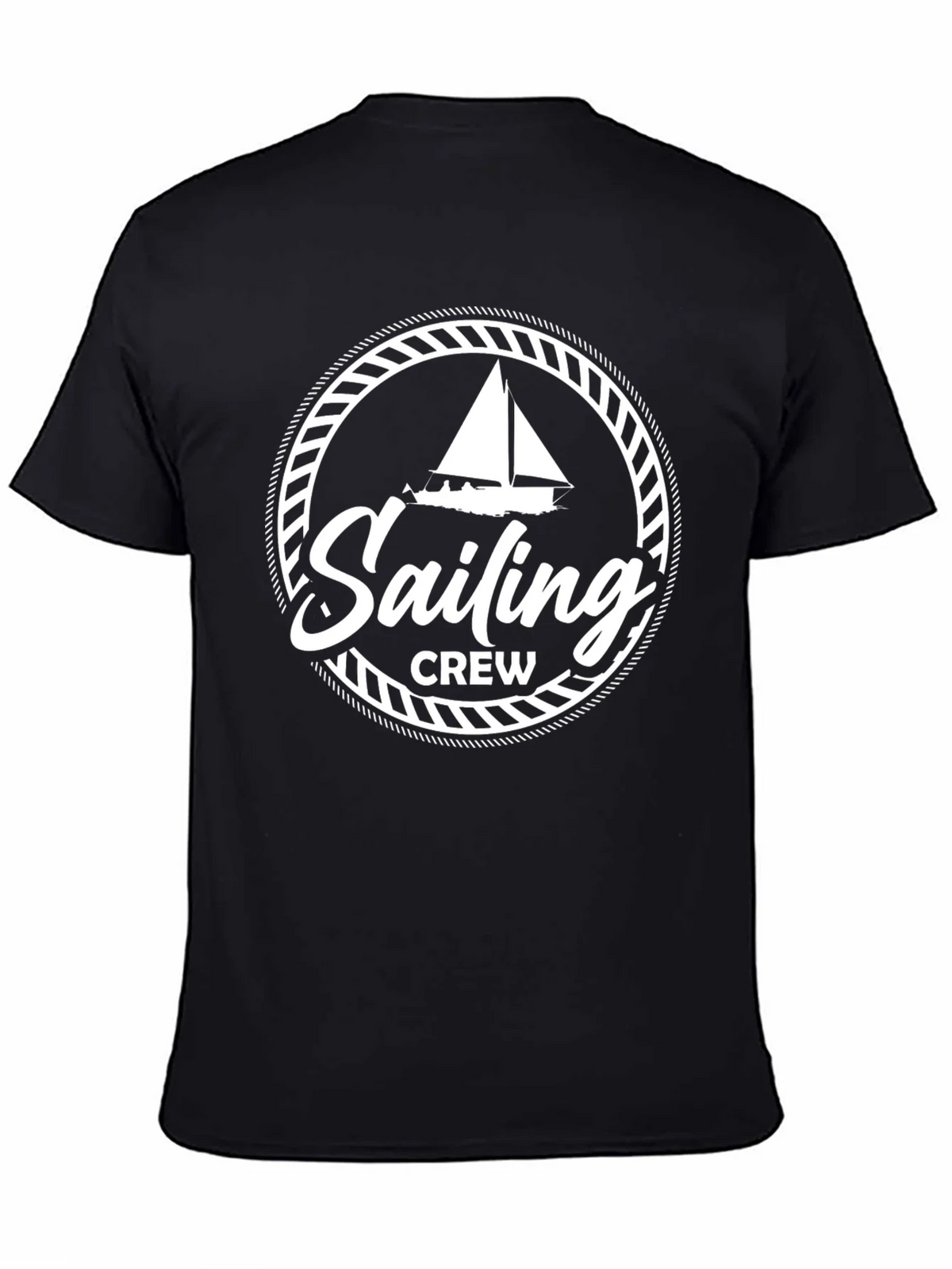 Sailing Crew Graphic Black T-Shirt product image 4