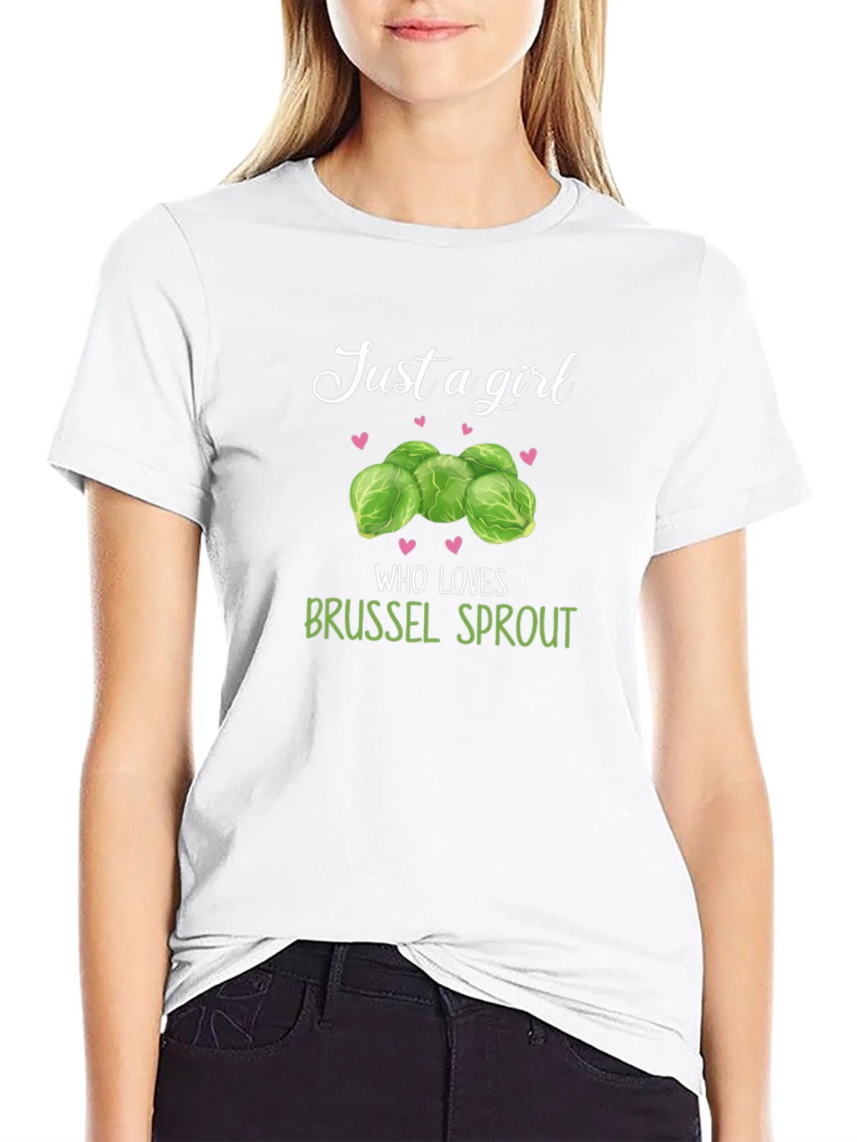Just a Girl Who Loves Brussel Sprouts T-Shirt product image 8