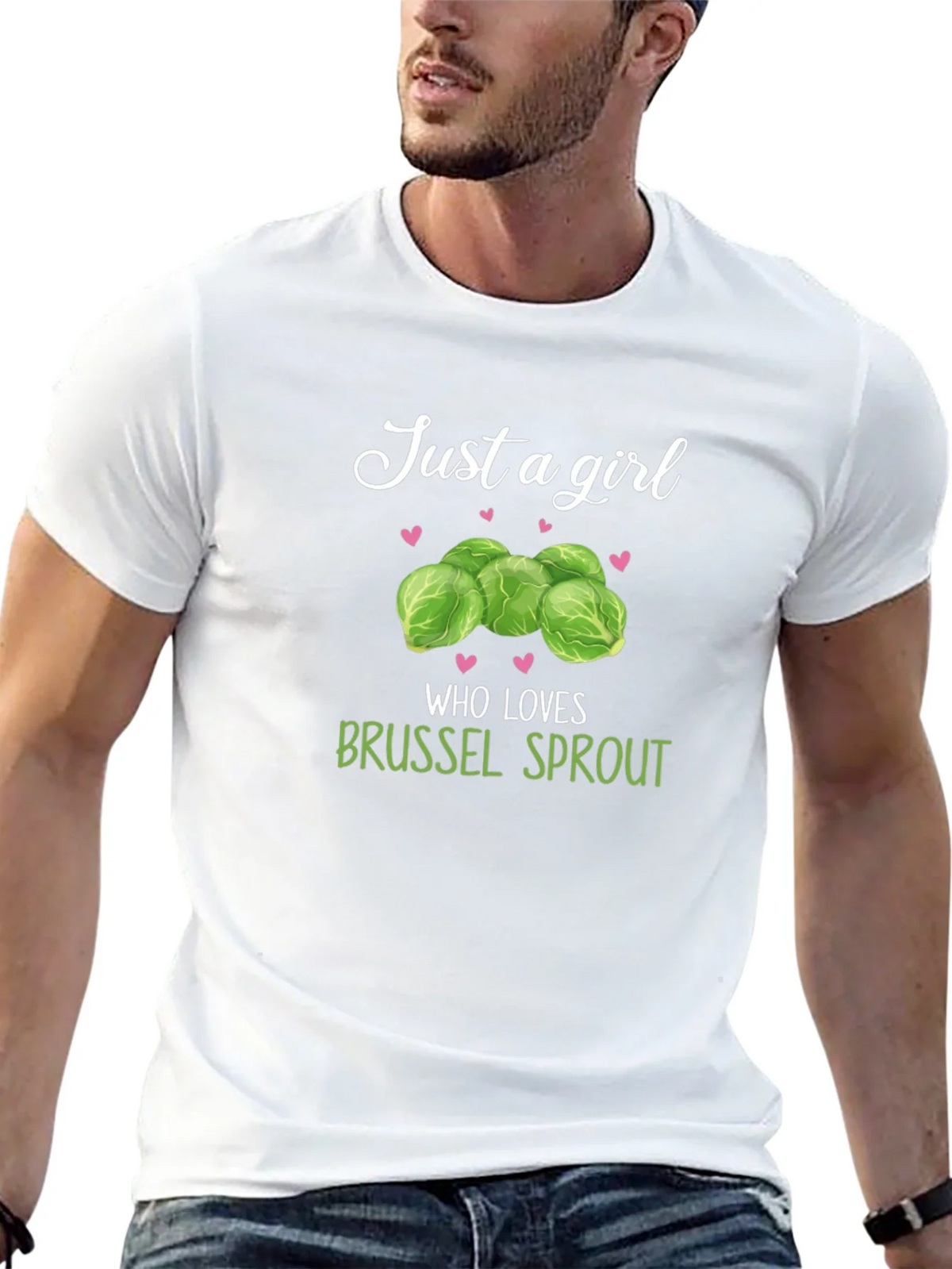 Just a Girl Who Loves Brussel Sprouts T-Shirt product image 12