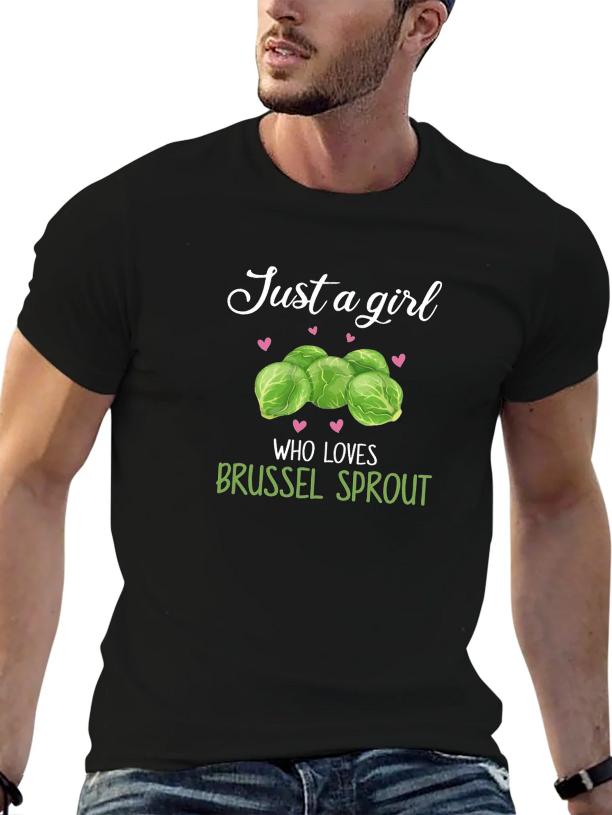 Just a Girl Who Loves Brussel Sprouts T-Shirt product image 6