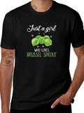 Just a Girl Who Loves Brussel Sprouts T-Shirt product image 1