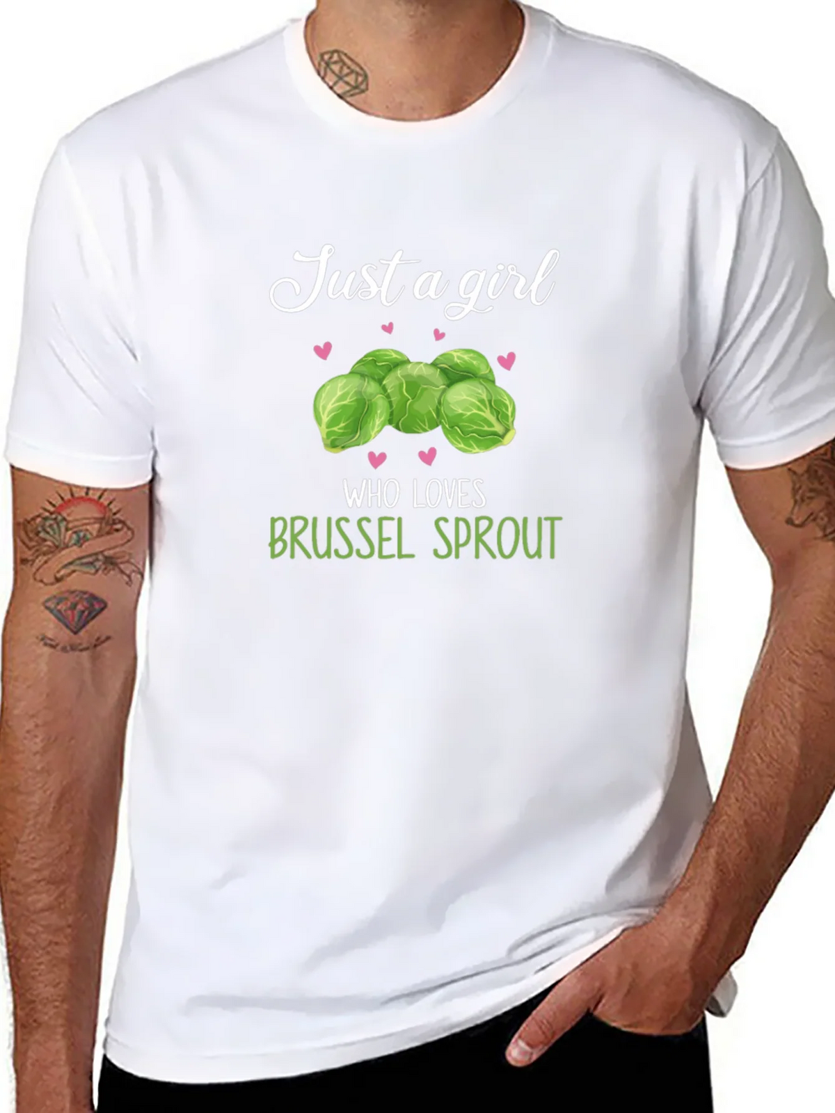 Just a Girl Who Loves Brussel Sprouts T-Shirt product image 7