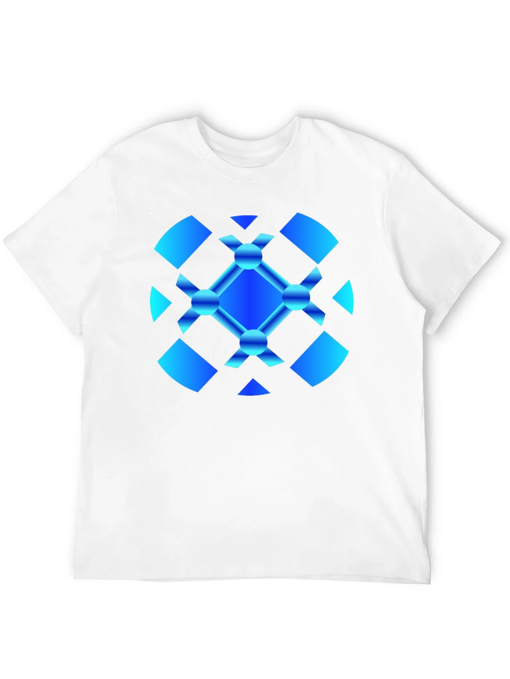 Abstract Graphic Tee - Modern Blue Design product image 11