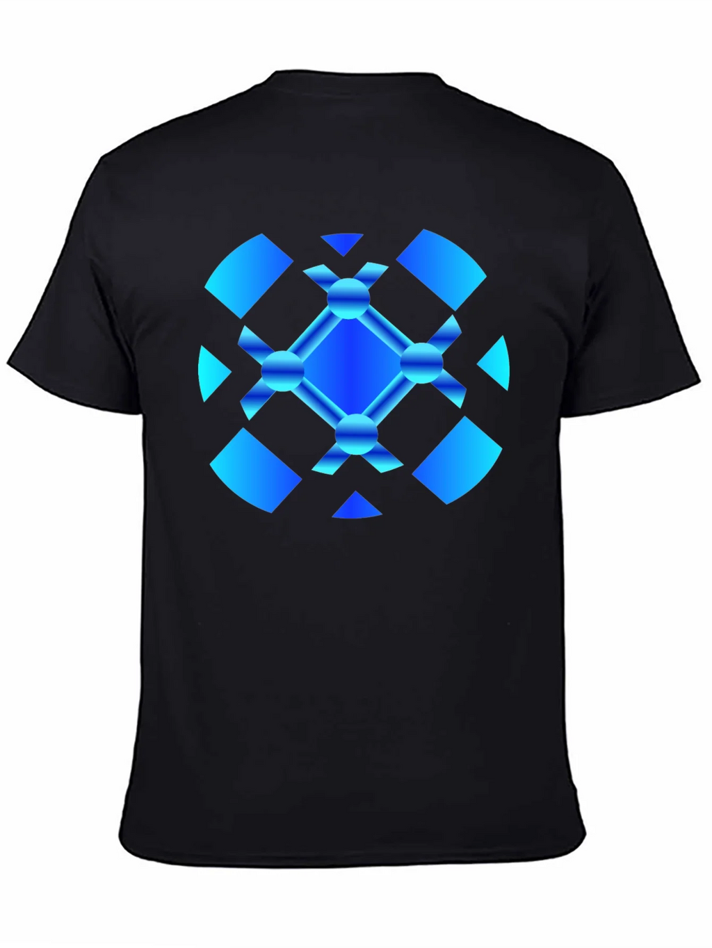 Abstract Graphic Tee - Modern Blue Design product image 4