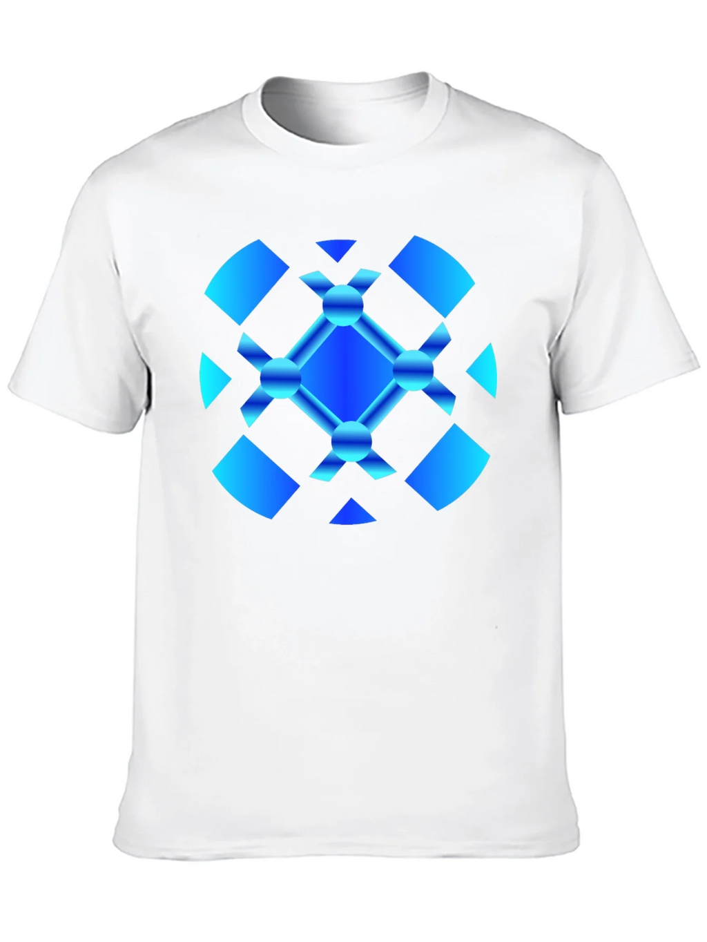 Abstract Graphic Tee - Modern Blue Design product image 9