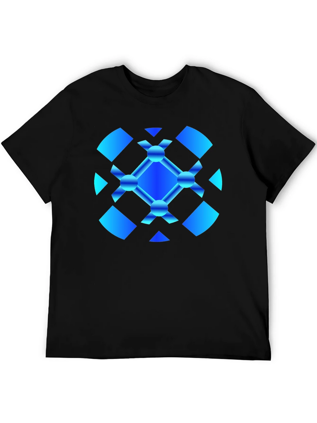 Abstract Graphic Tee - Modern Blue Design product image 5