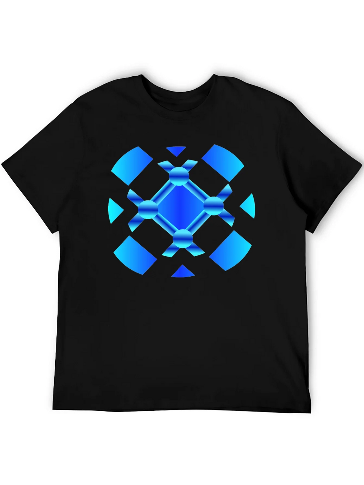 Abstract Graphic Tee - Modern Blue Design product image 5