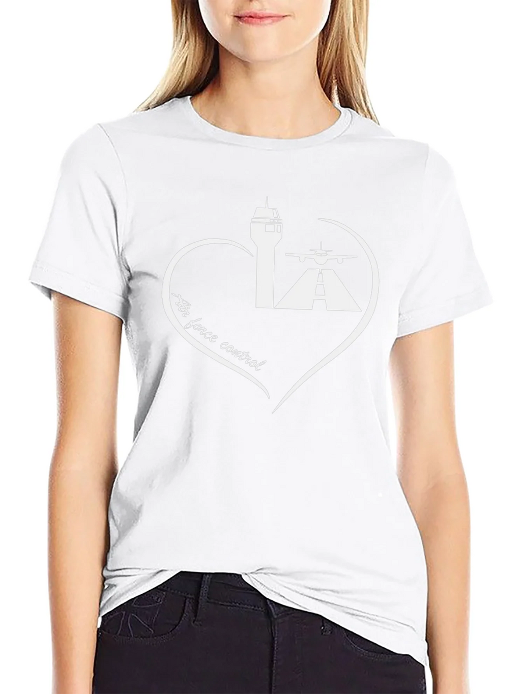 Air Force Control T-Shirt - Aviation Heart Tee product image 1