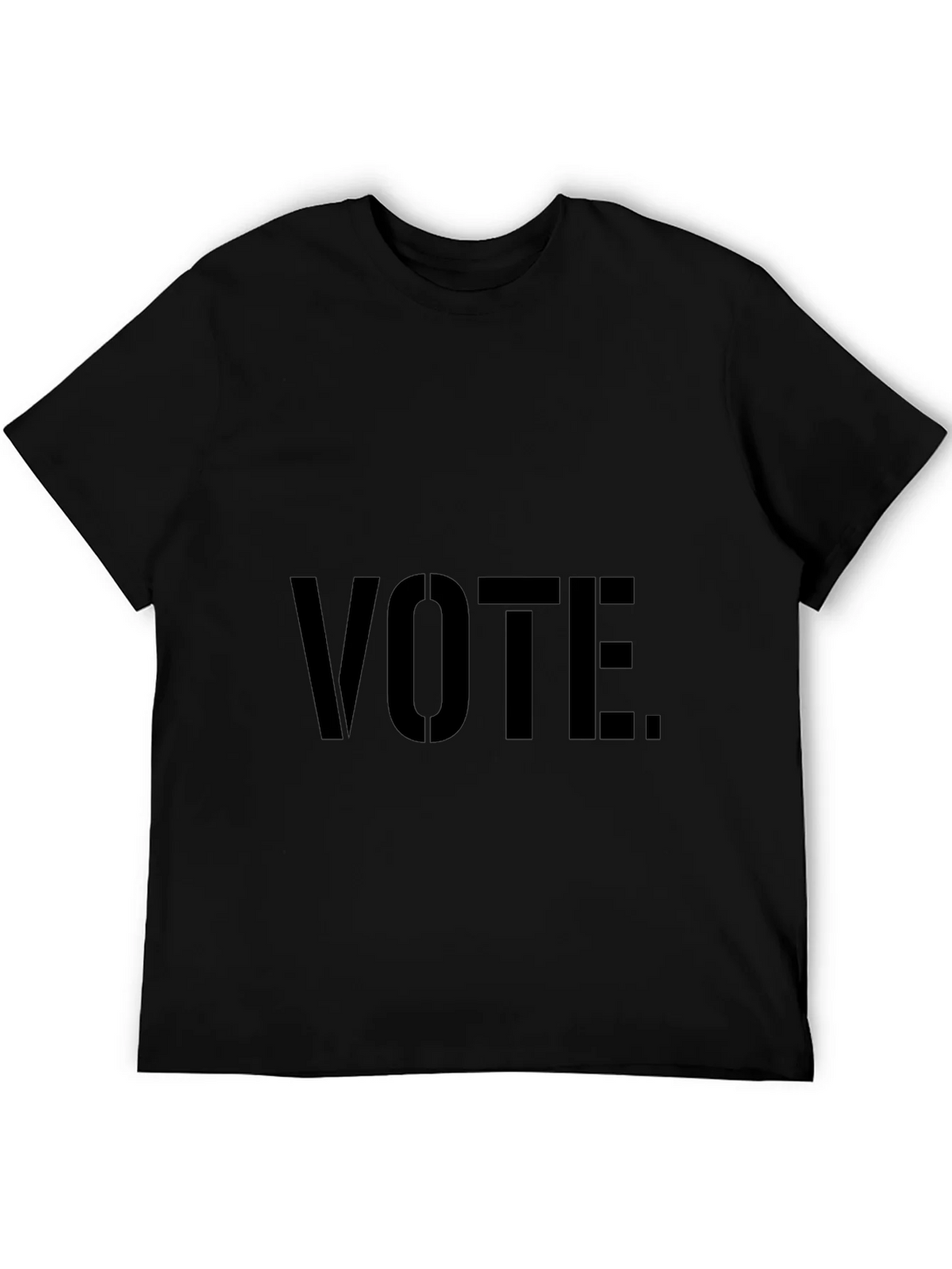 Vote Graphic T-Shirt - Black Crew Neck Tee product image 5