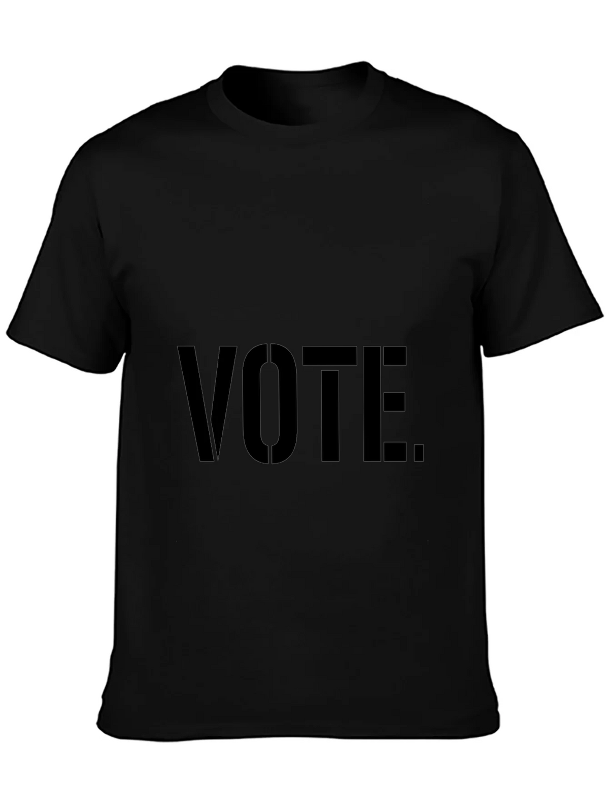 Vote Graphic T-Shirt - Black Crew Neck Tee product image 3