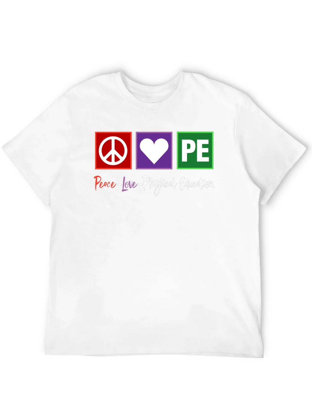 Peace Love Physical Education PE Teacher T-Shirt product image 11