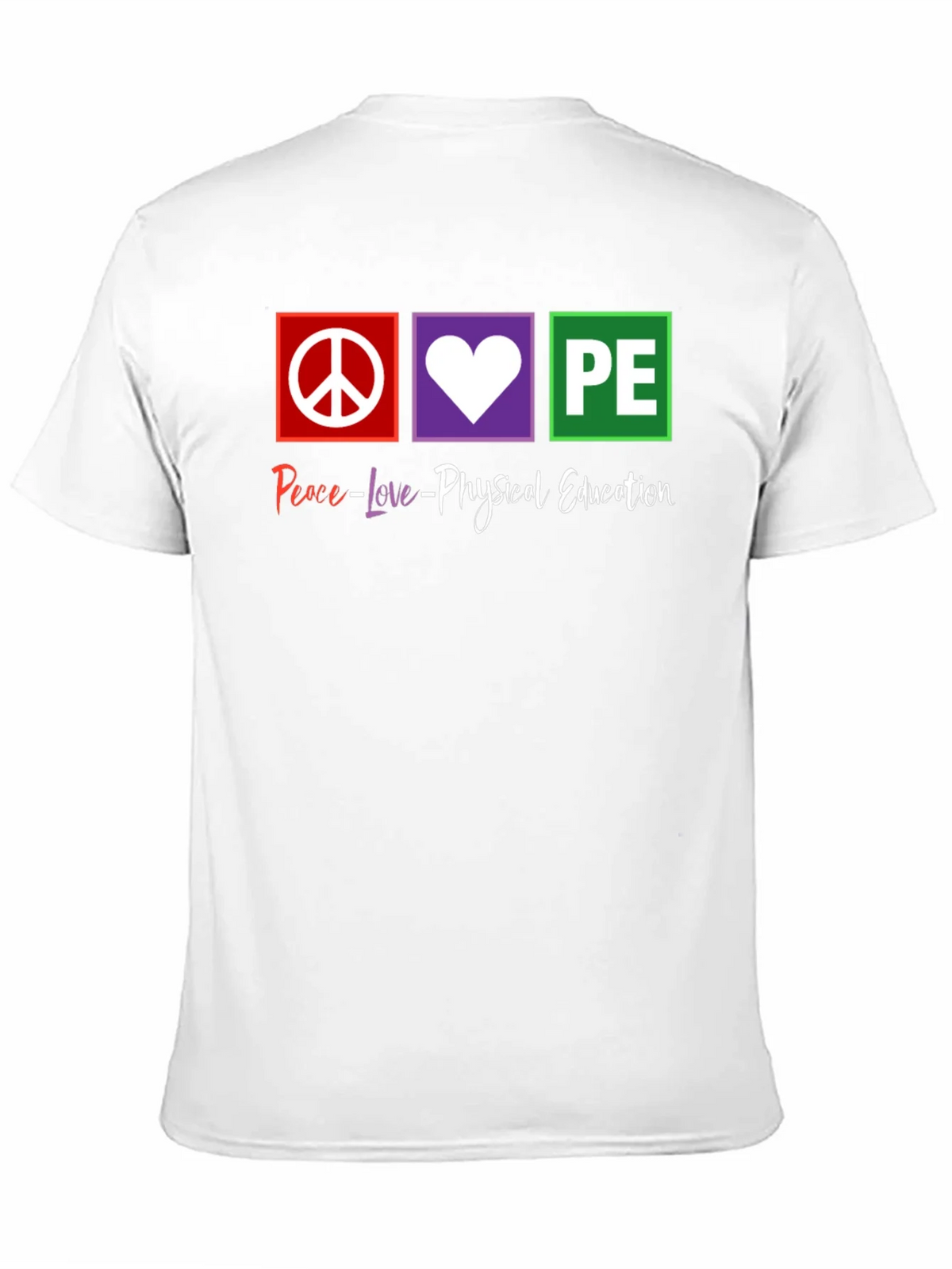 Peace Love Physical Education PE Teacher T-Shirt product image 10