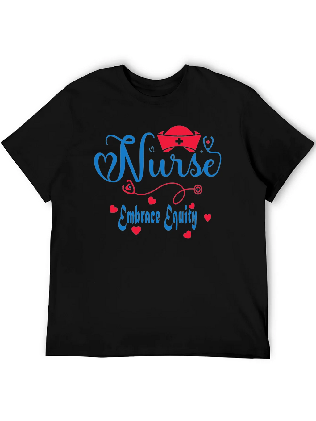 Nurse Embrace Equity Black T-Shirt product image 5