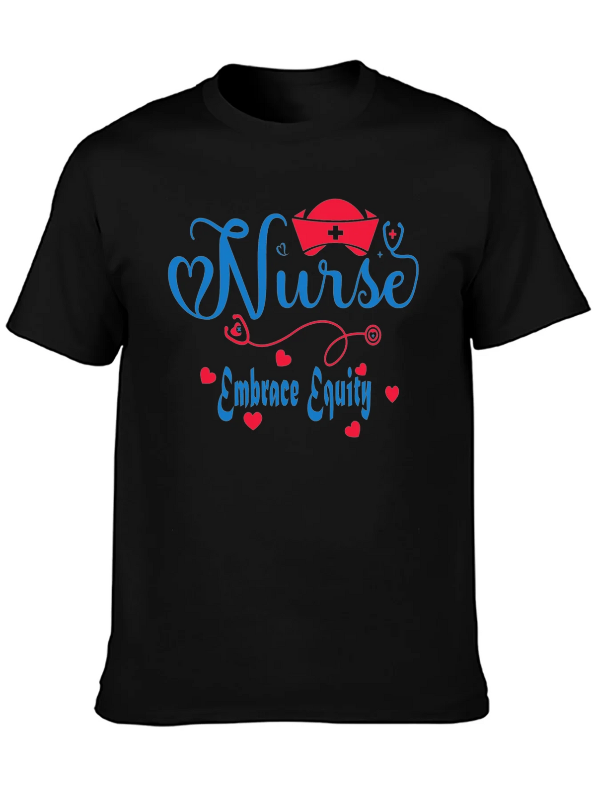 Nurse Embrace Equity Black T-Shirt product image 3
