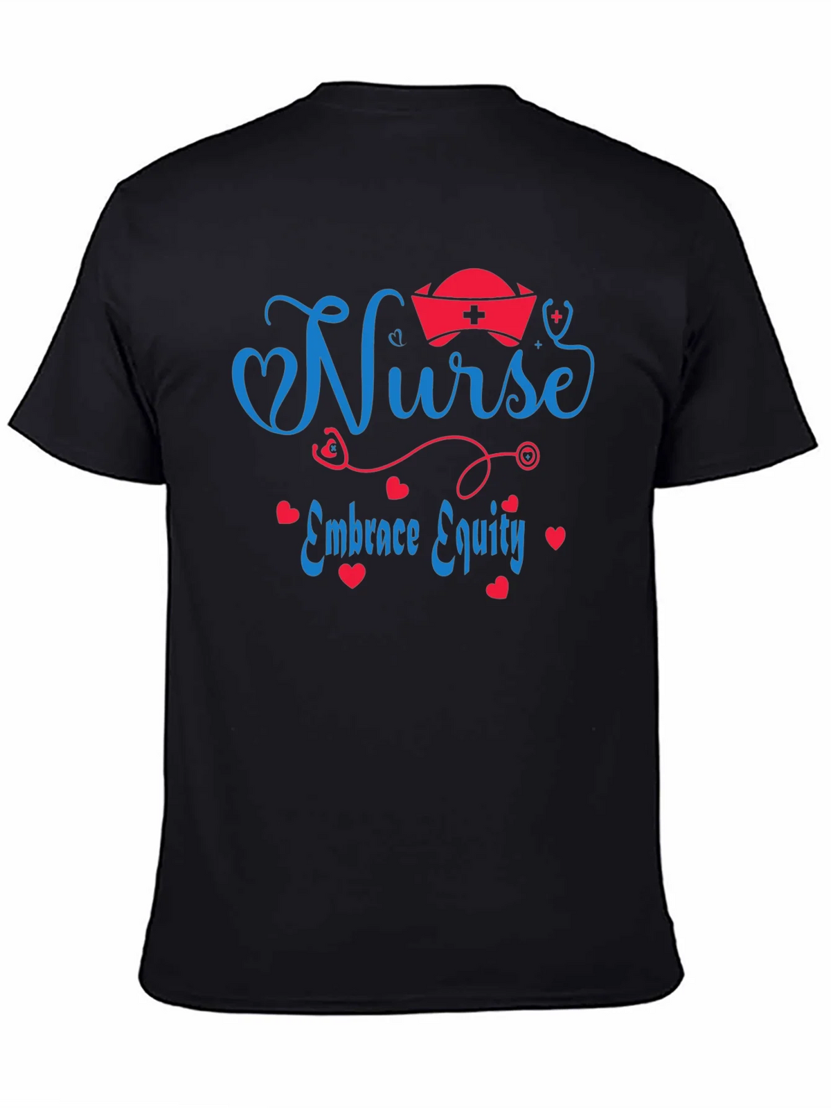 Nurse Embrace Equity Black T-Shirt product image 4