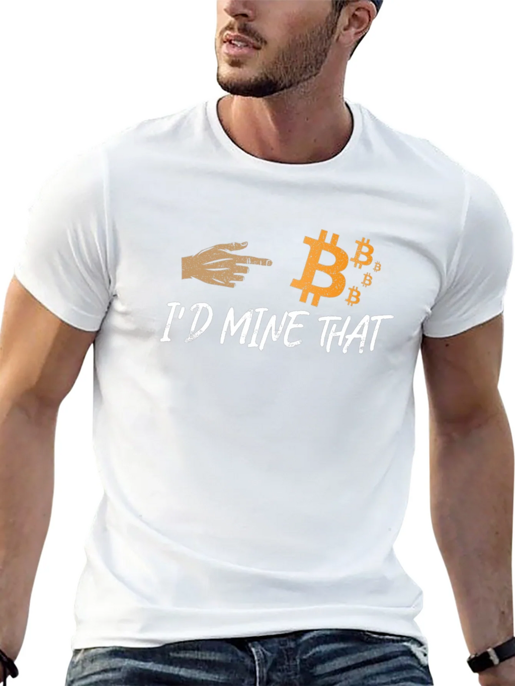 Id Mine That Bitcoin Graphic Tee product image 10