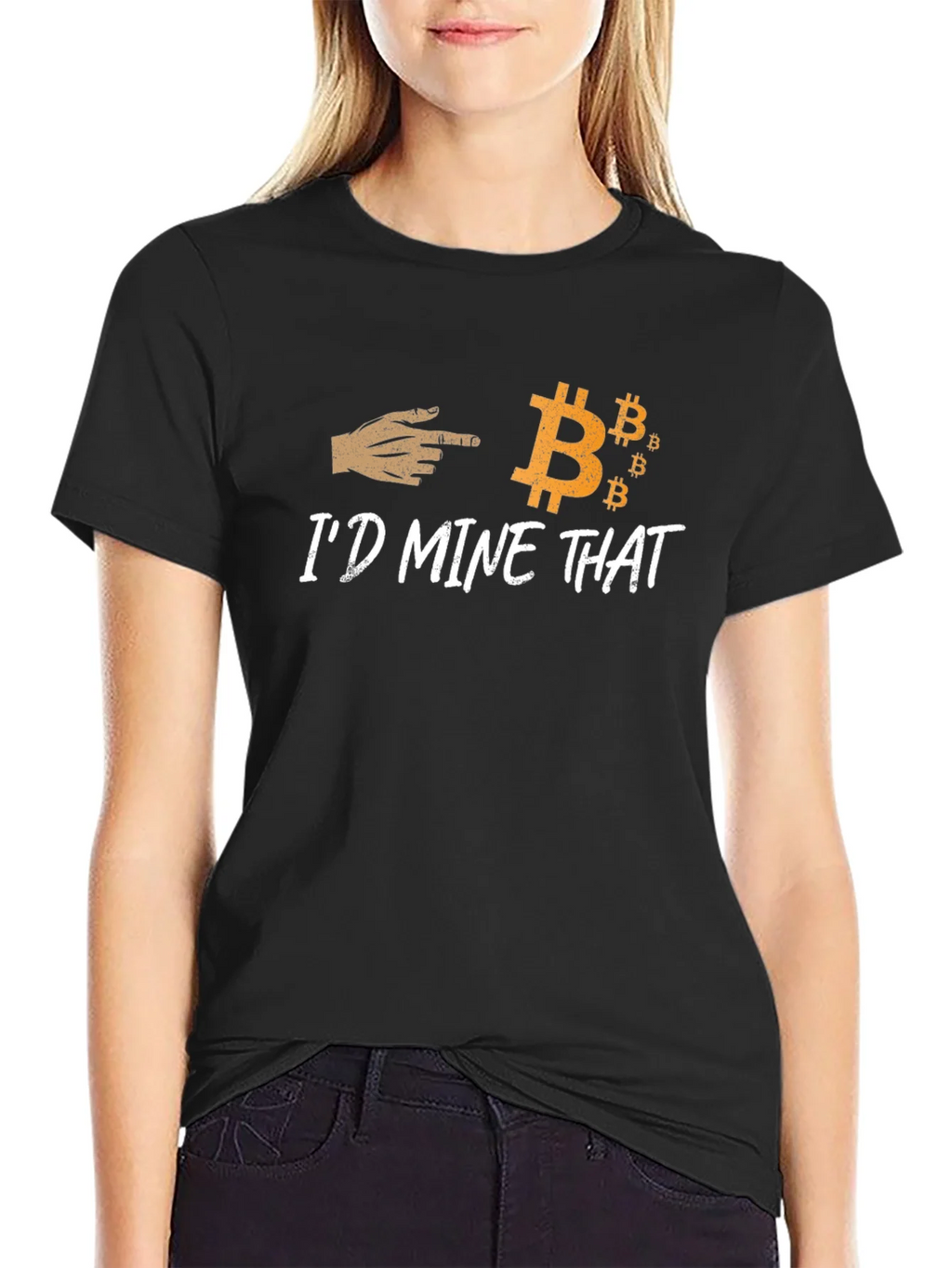 Id Mine That Bitcoin Graphic Tee product image 2
