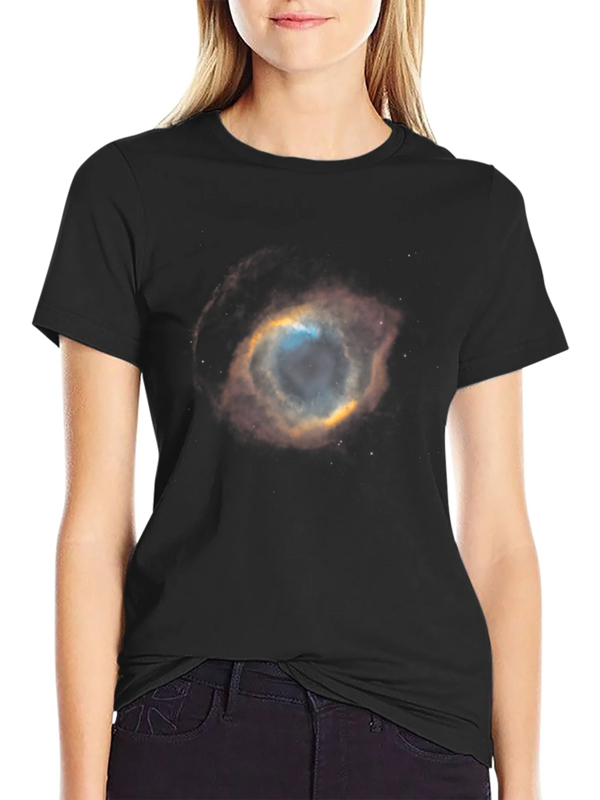 Nebula Graphic Black T-Shirt | Stellar Space Tee product image 2