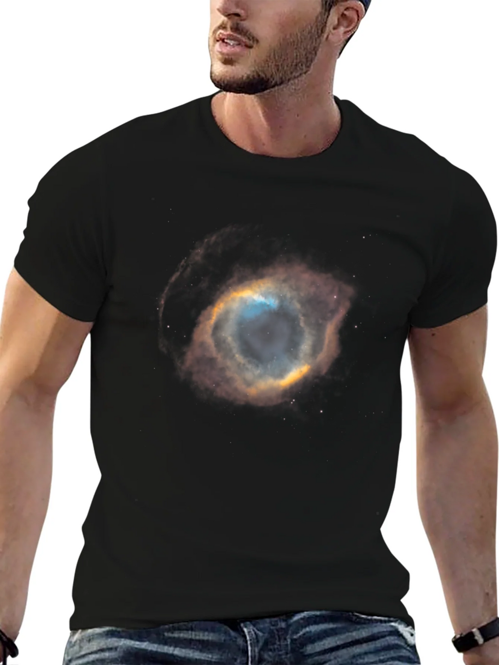 Nebula Graphic Black T-Shirt | Stellar Space Tee product image 6