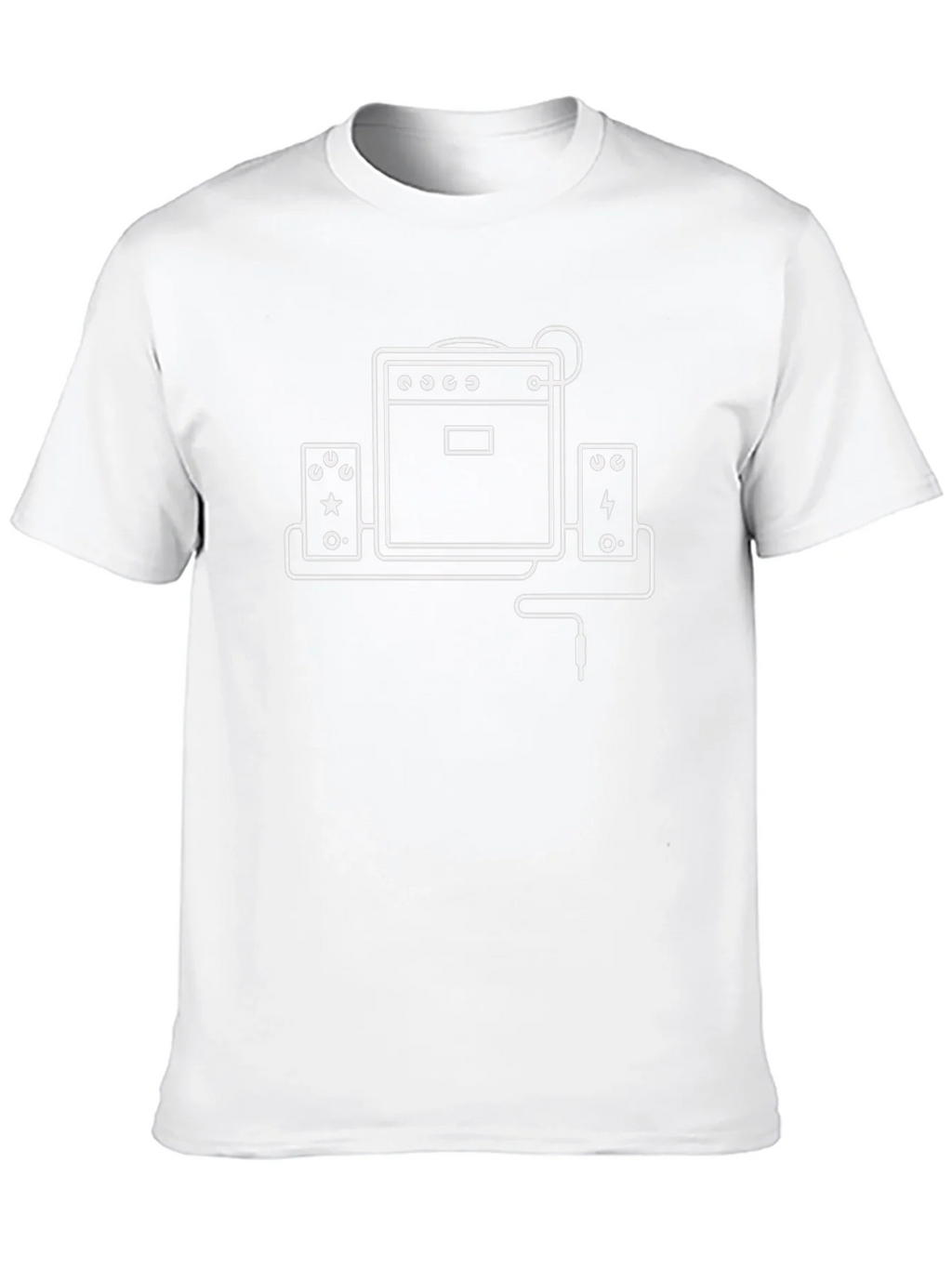 Guitar Amp Graphic Tee - Black Cotton T-Shirt product image 3