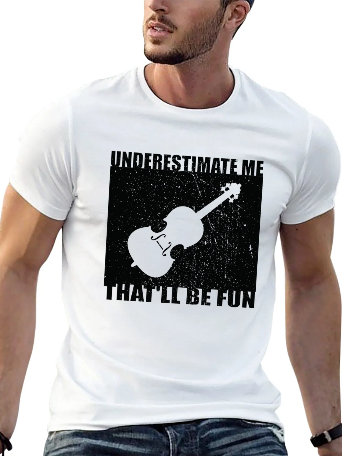 Underestimate Me Violin Graphic Tee product image 11
