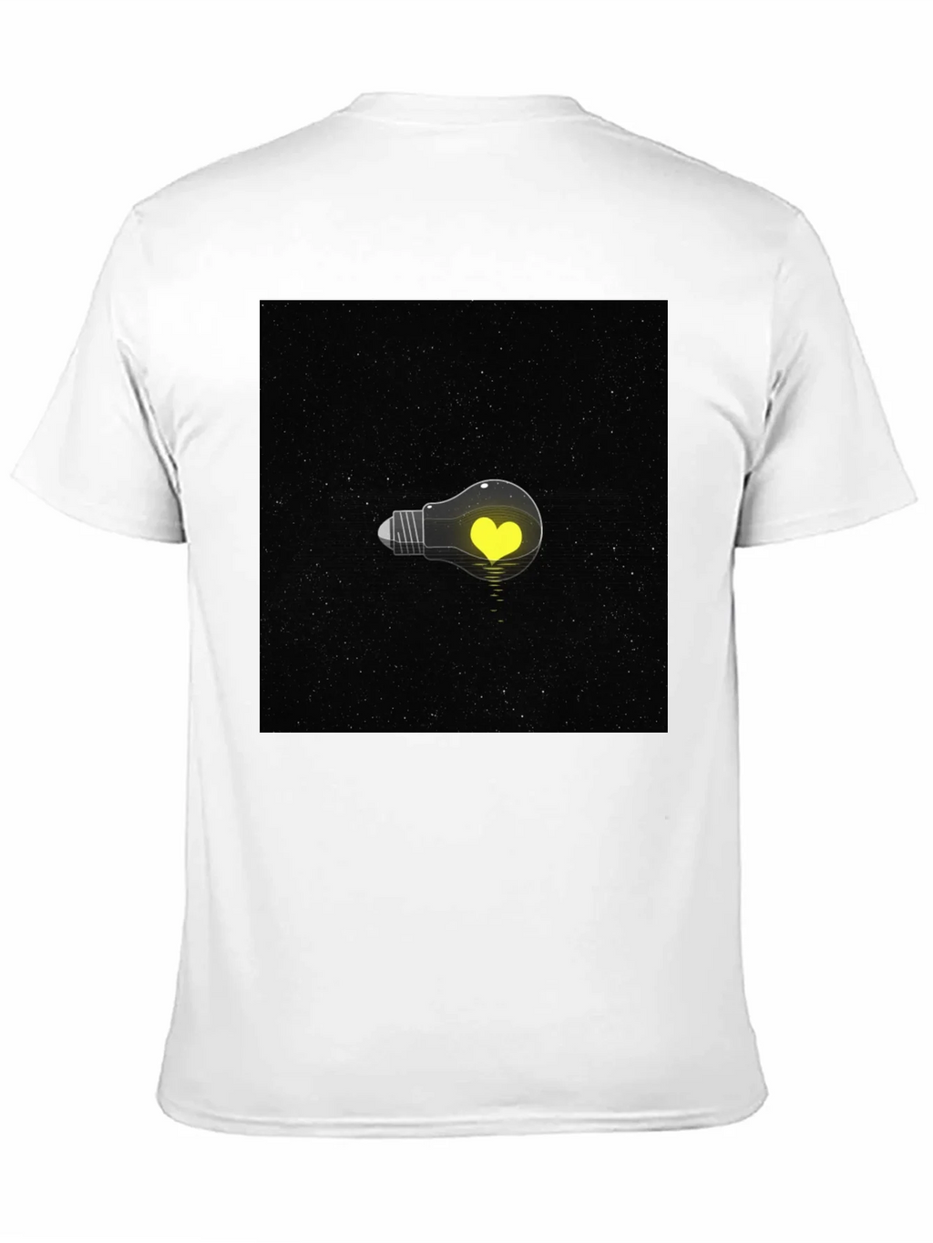 Heart Lightbulb T-Shirt - Black Graphic Tee product image 9