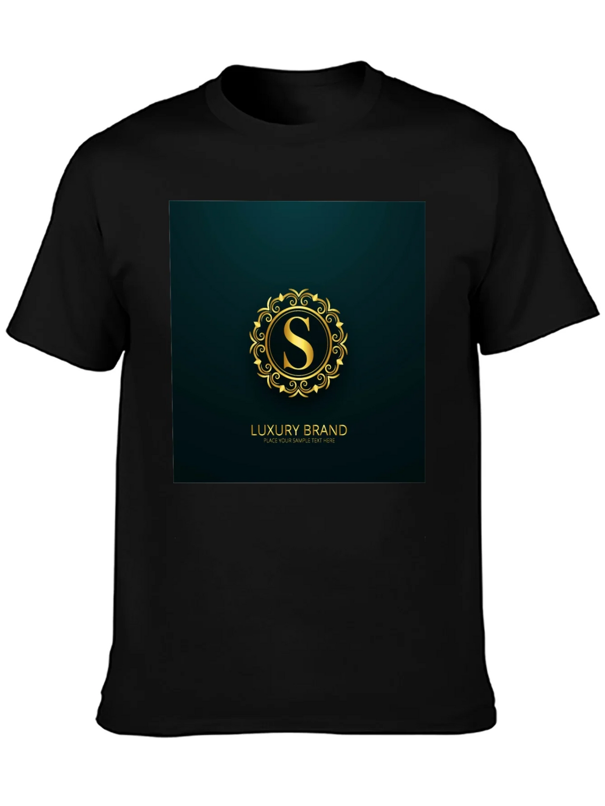 Luxury Brand S Logo Black T-Shirt product image 3