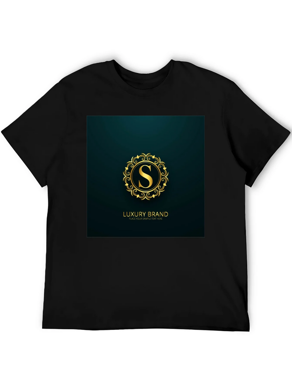 Luxury Brand S Logo Black T-Shirt product image 5