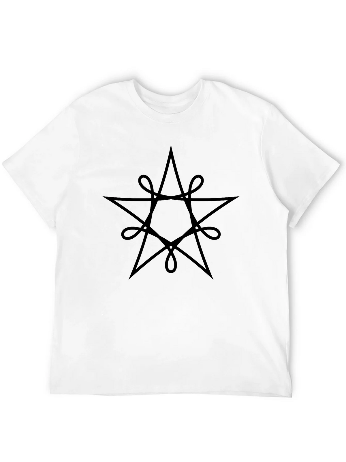 Mystic Star Graphic Tee - Black Cotton Blend product image 11