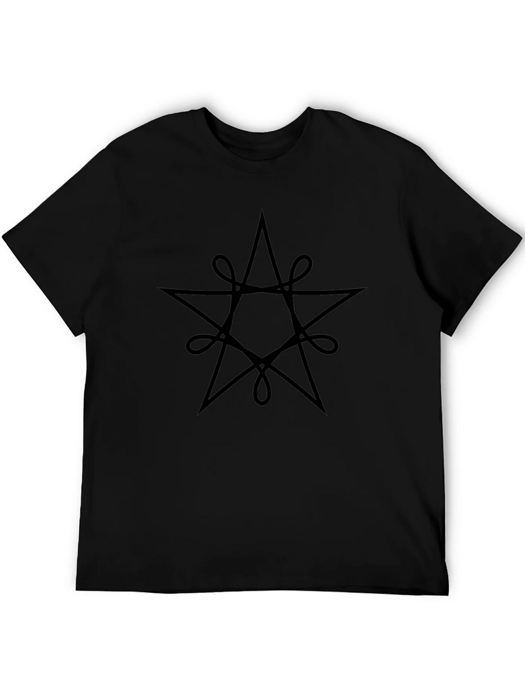 Mystic Star Graphic Tee - Black Cotton Blend product image 5