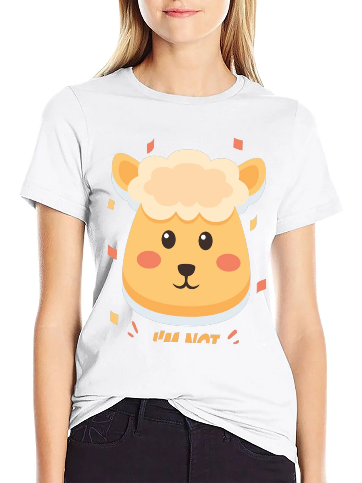 Cute Sheep Im Not T-Shirt - Soft Cotton Blend product image 6