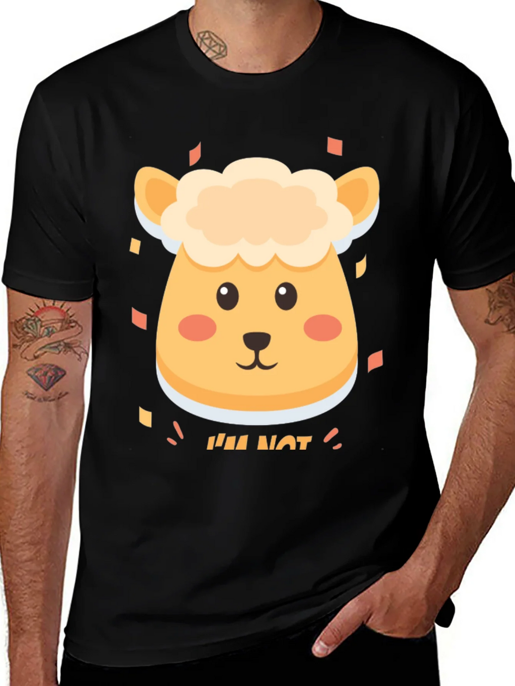 Cute Sheep Im Not T-Shirt - Soft Cotton Blend product image 1