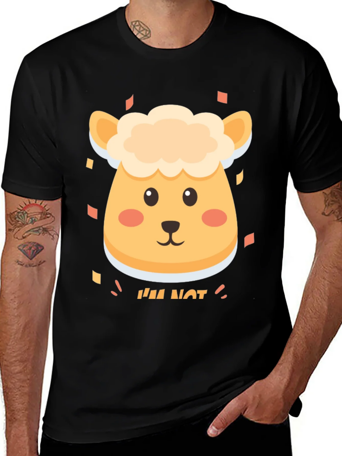 Cute Sheep Im Not T-Shirt - Soft Cotton Blend product image 1