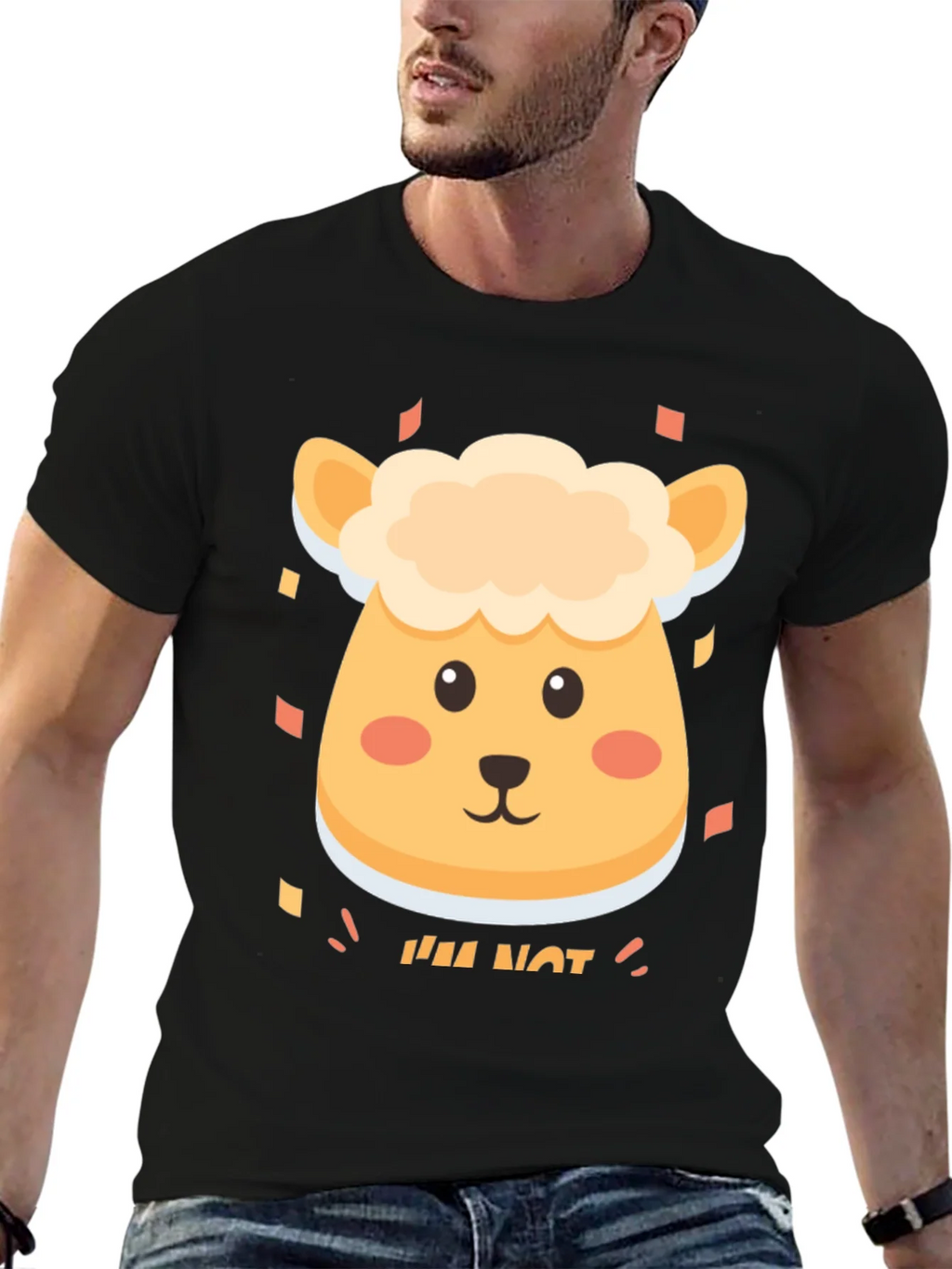 Cute Sheep Im Not T-Shirt - Soft Cotton Blend product image 5