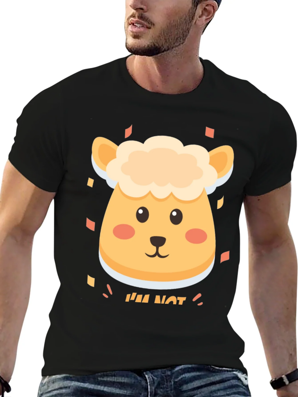 Cute Sheep Im Not T-Shirt - Soft Cotton Blend product image 5