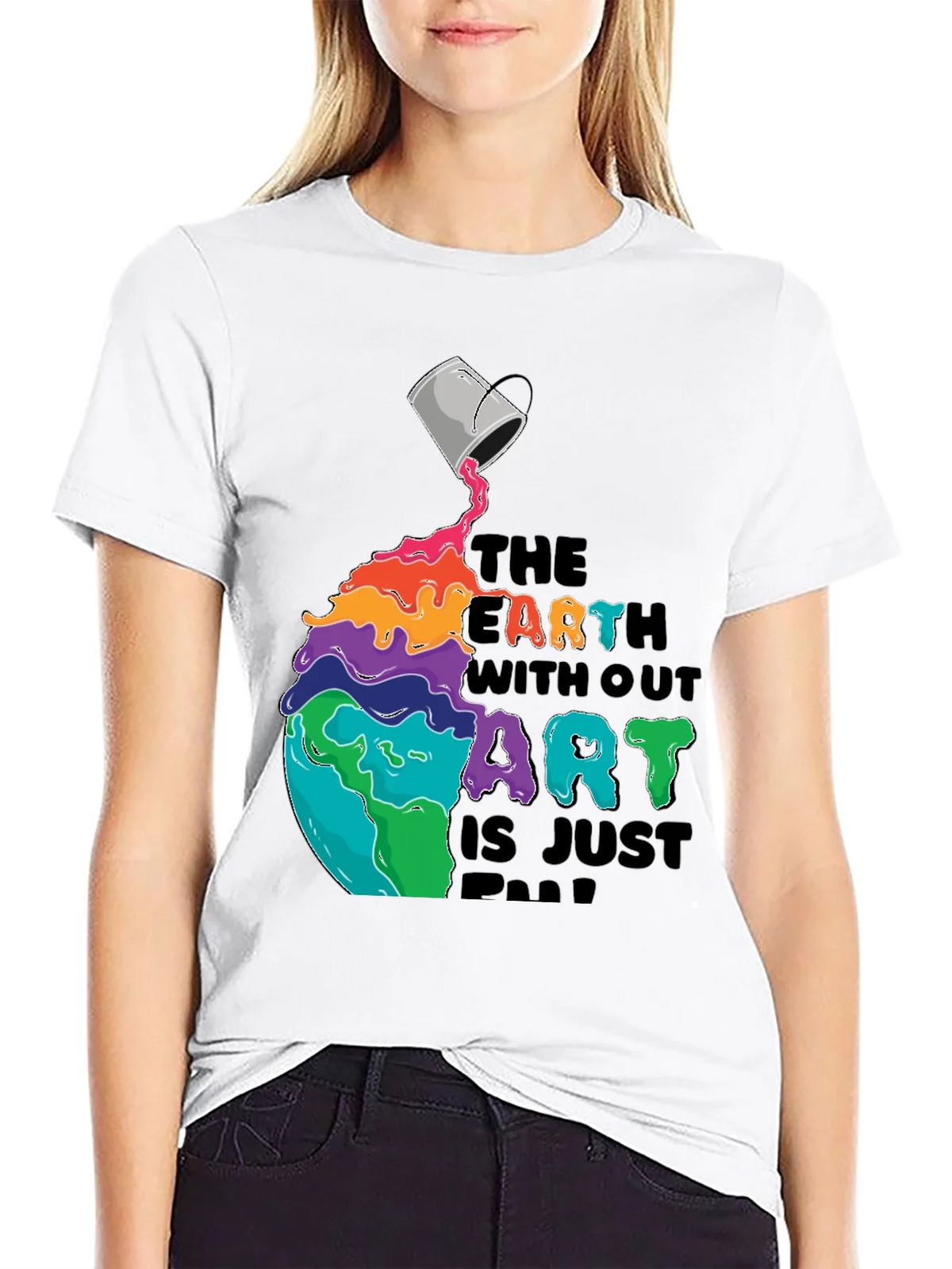 Earth Without Art T-Shirt - Colorful Graphic Tee product image 8