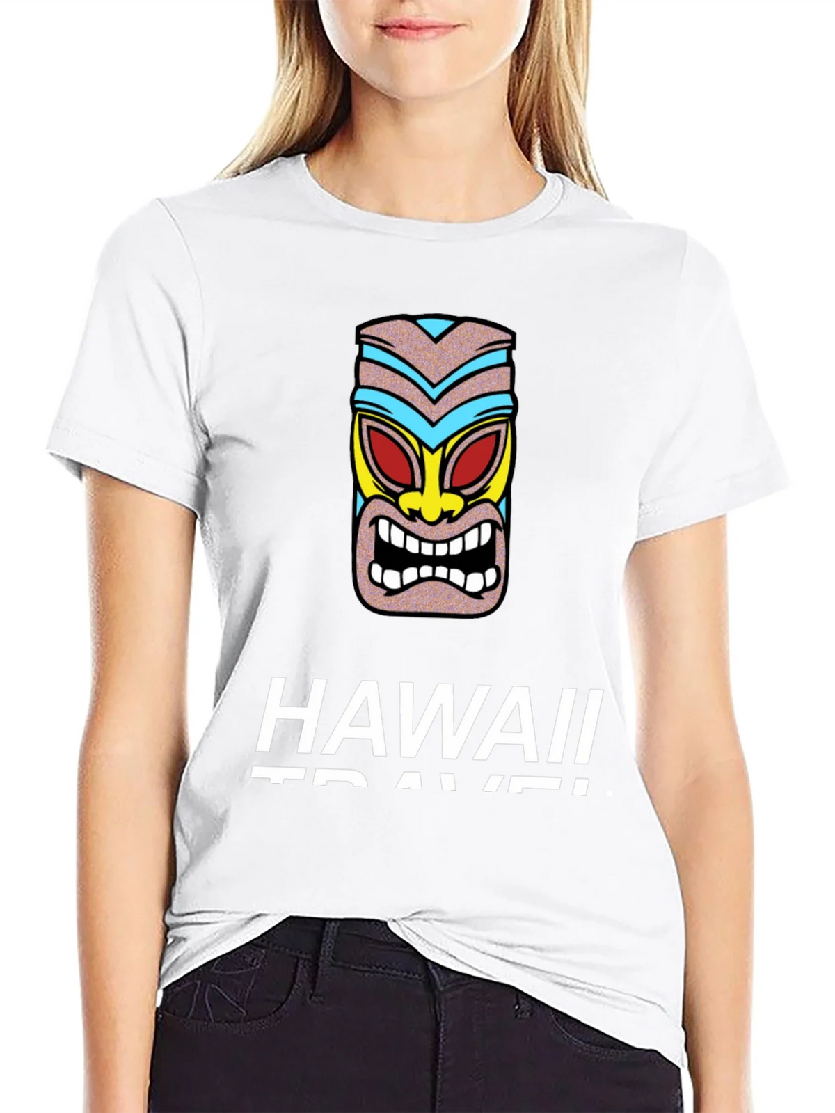 Hawaii Travel Tiki Graphic T-Shirt product image 7