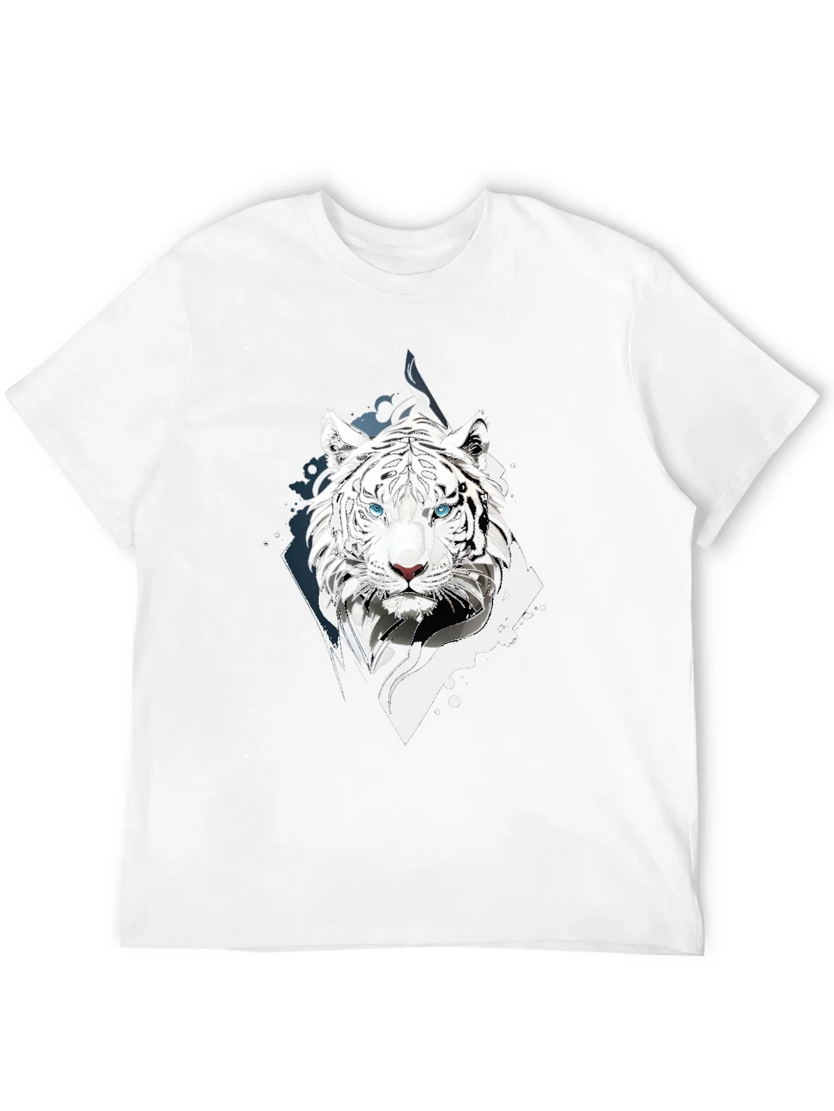 White Tiger Graphic Print Black T-Shirt product image 10