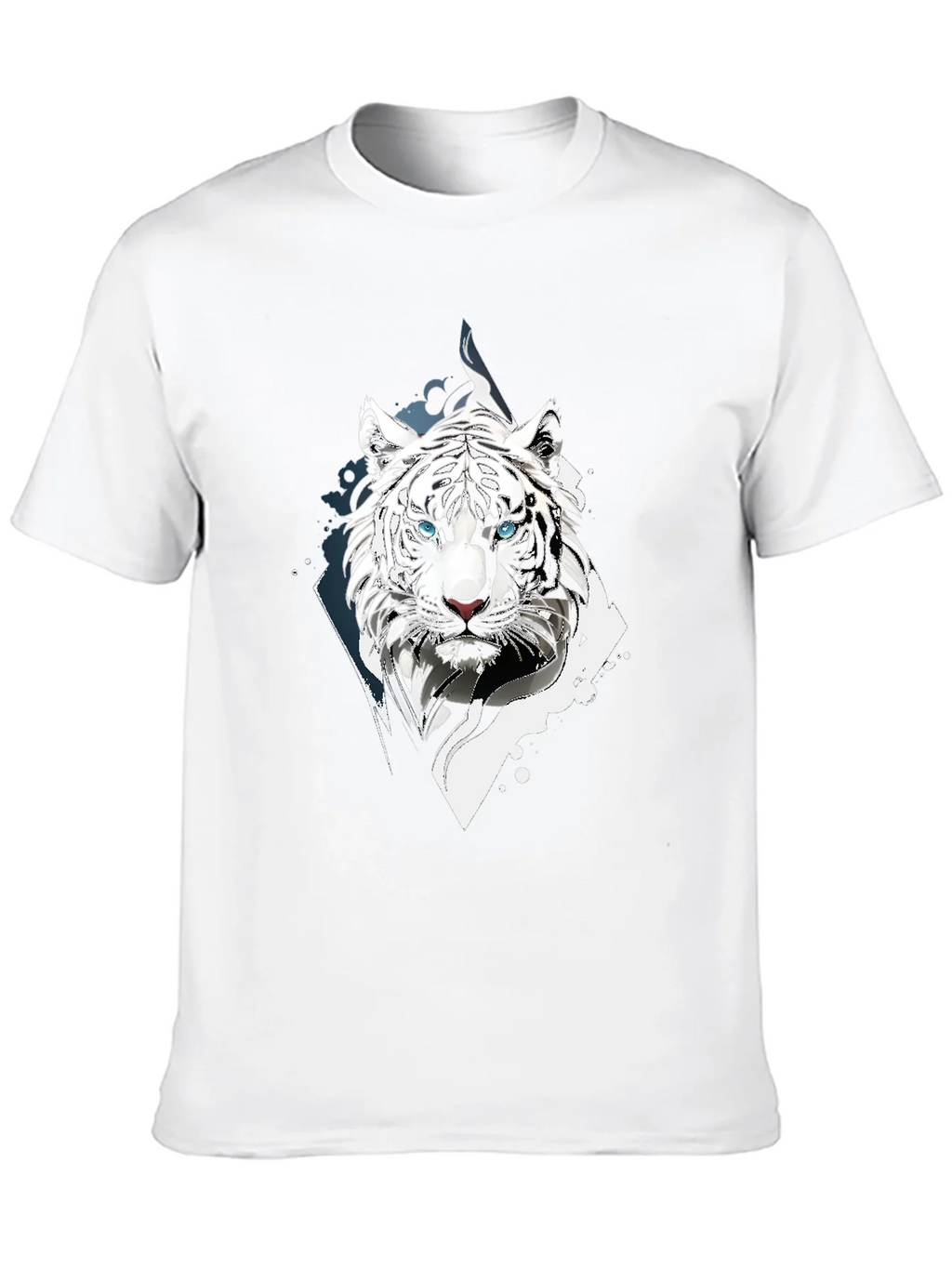 White Tiger Graphic Print Black T-Shirt product image 8