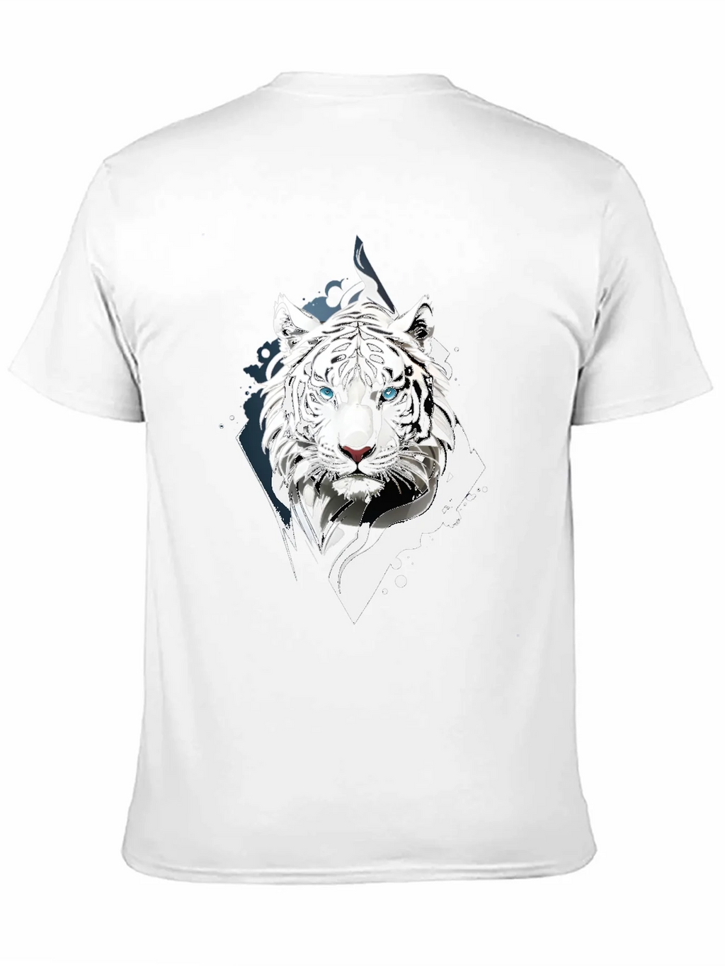 White Tiger Graphic Print Black T-Shirt product image 9