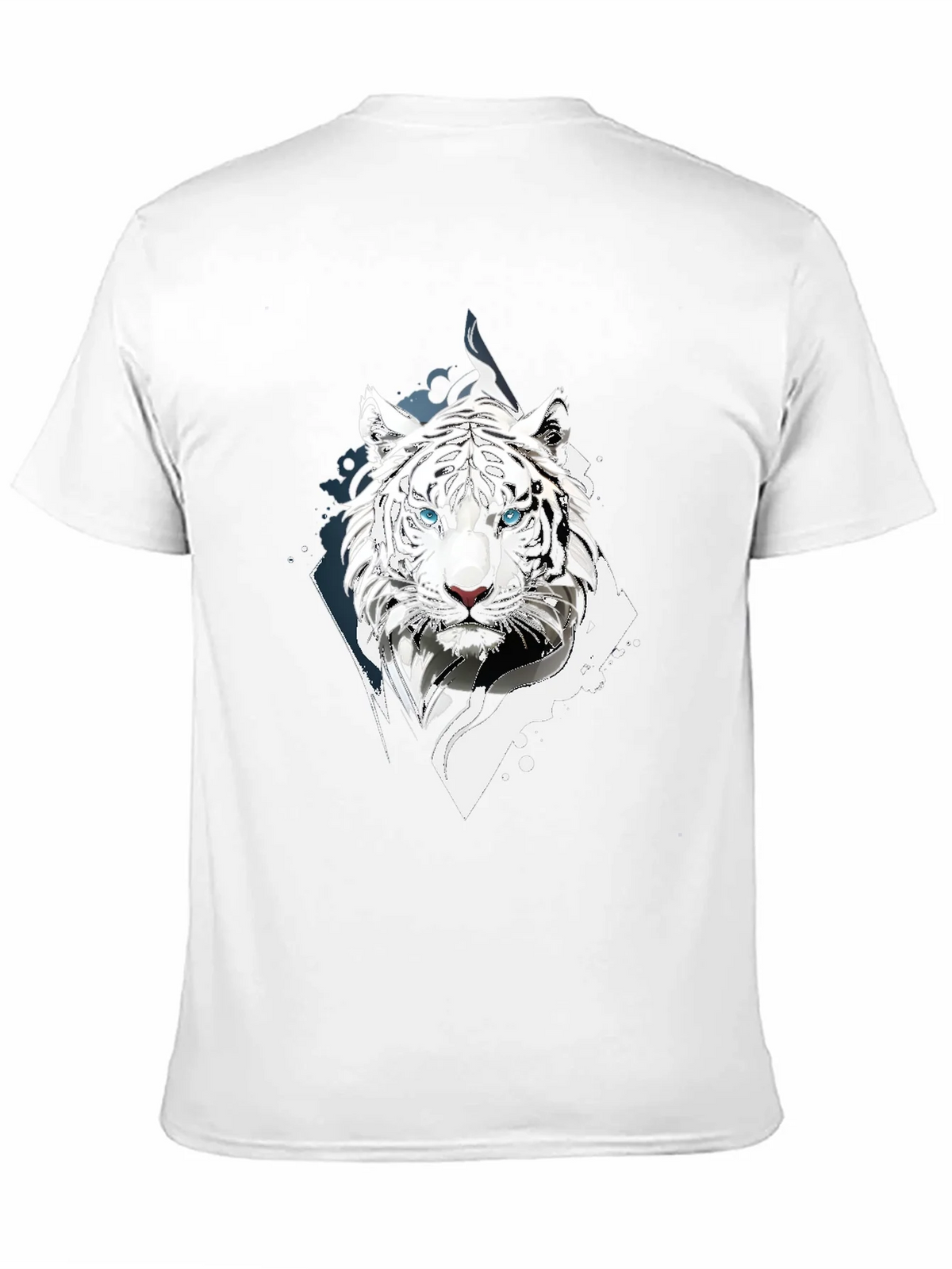 White Tiger Graphic Print Black T-Shirt product image 9