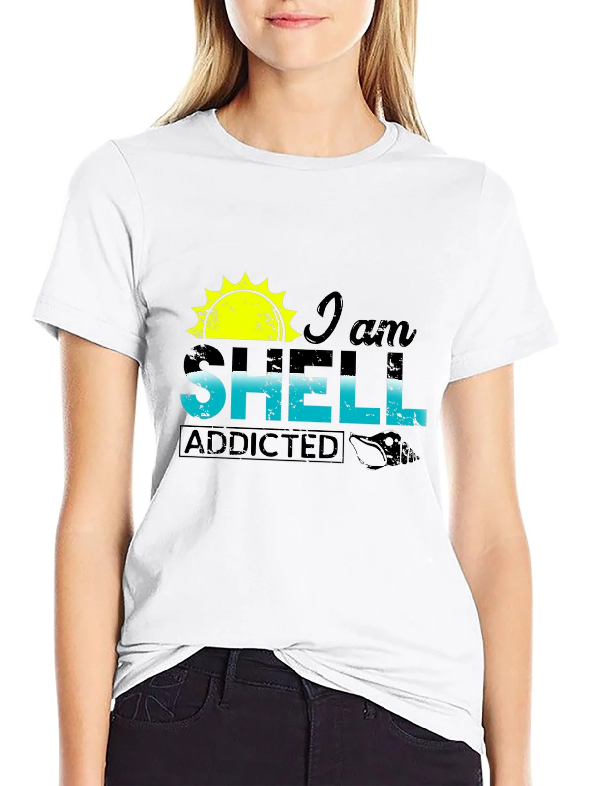 I am Shell Addicted T-Shirt - Beach Lover Tee product image 8