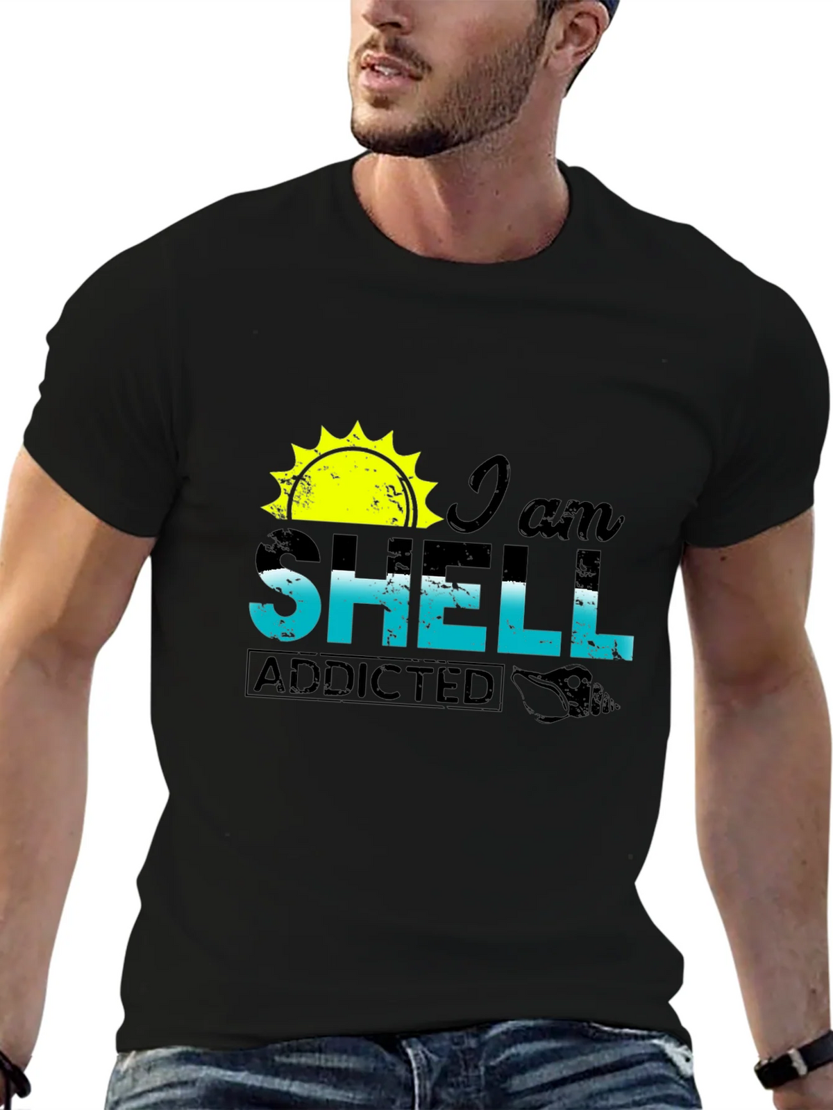 I am Shell Addicted T-Shirt - Beach Lover Tee product image 6