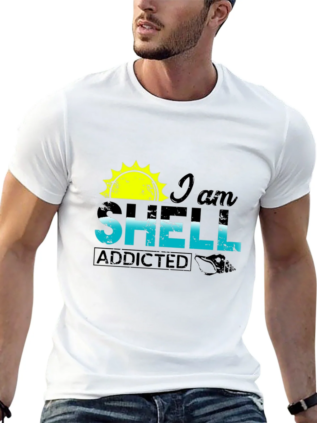 I am Shell Addicted T-Shirt - Beach Lover Tee product image 12