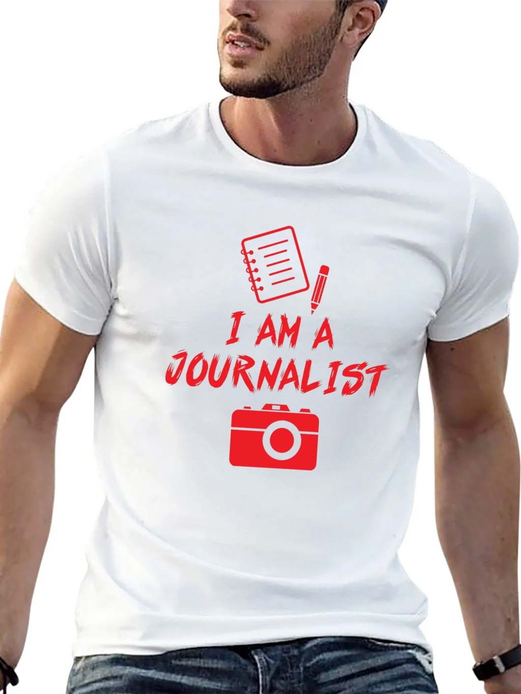 I Am A Journalist Black T-Shirt product image 12