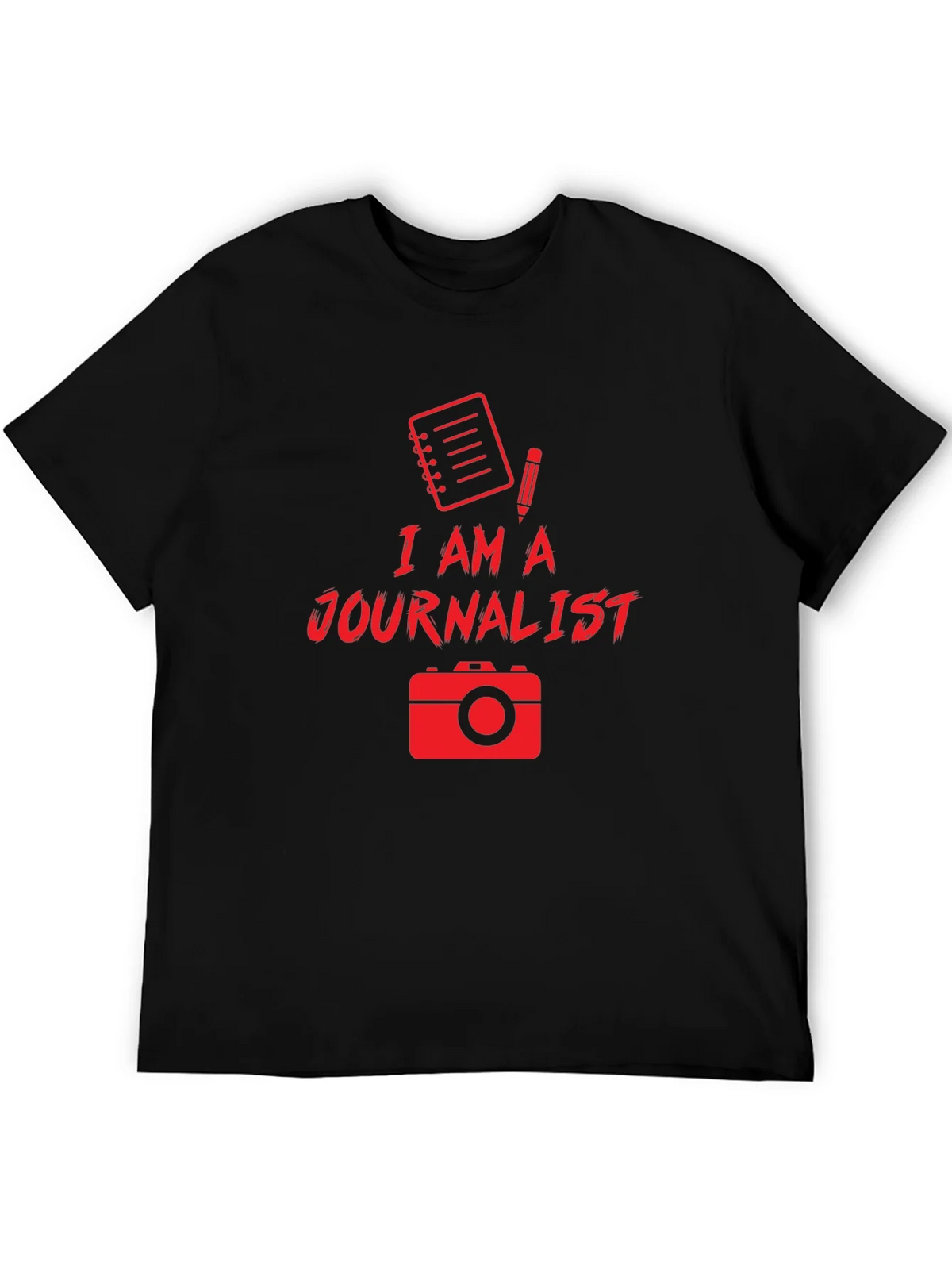 I Am A Journalist Black T-Shirt product image 5