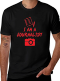 I Am A Journalist Black T-Shirt product image 1