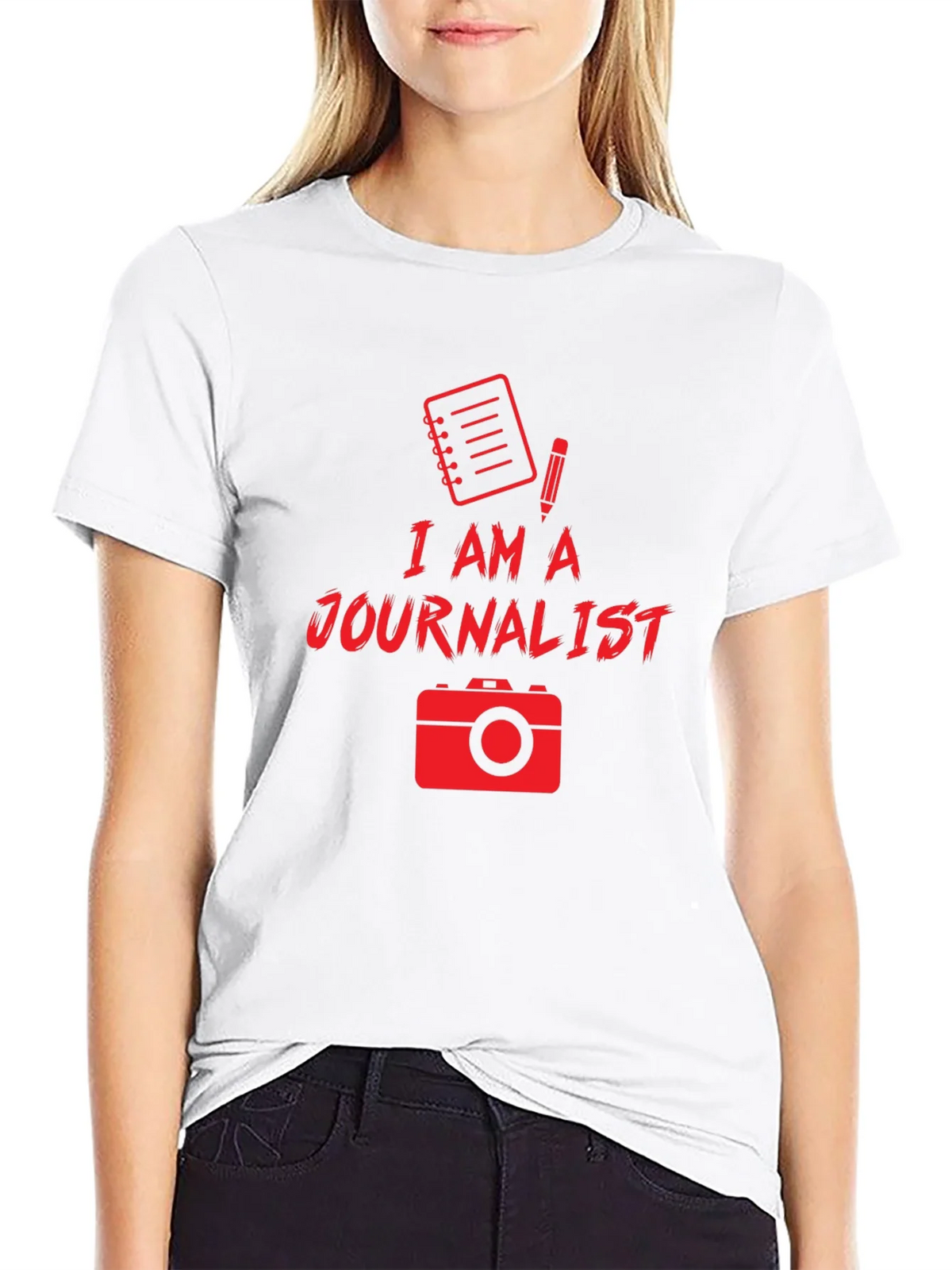 I Am A Journalist Black T-Shirt product image 8