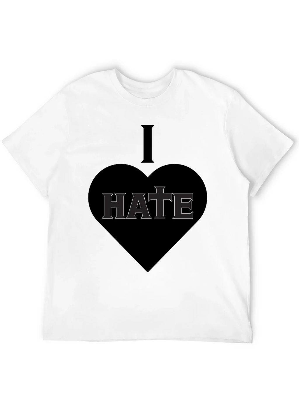 I Heart Hate Graphic T-Shirt - Dark Humor Tee product image 11